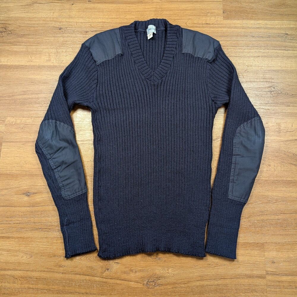 Vintage Blauer Genuine Commando Sweater Men Large 100% Wool Made in England